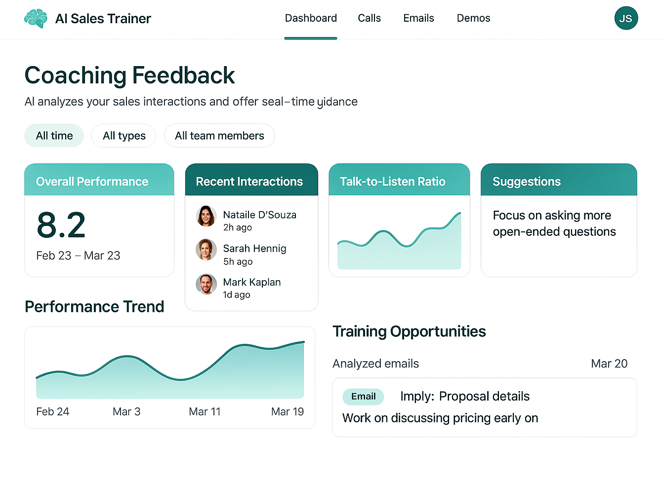 AI Sales Trainer screenshot