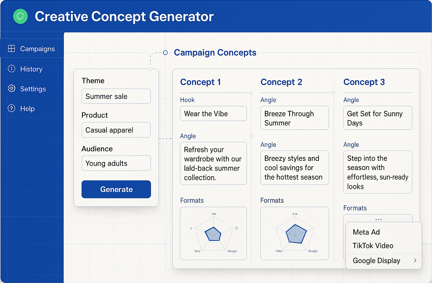 Creative Concept Generator screenshot